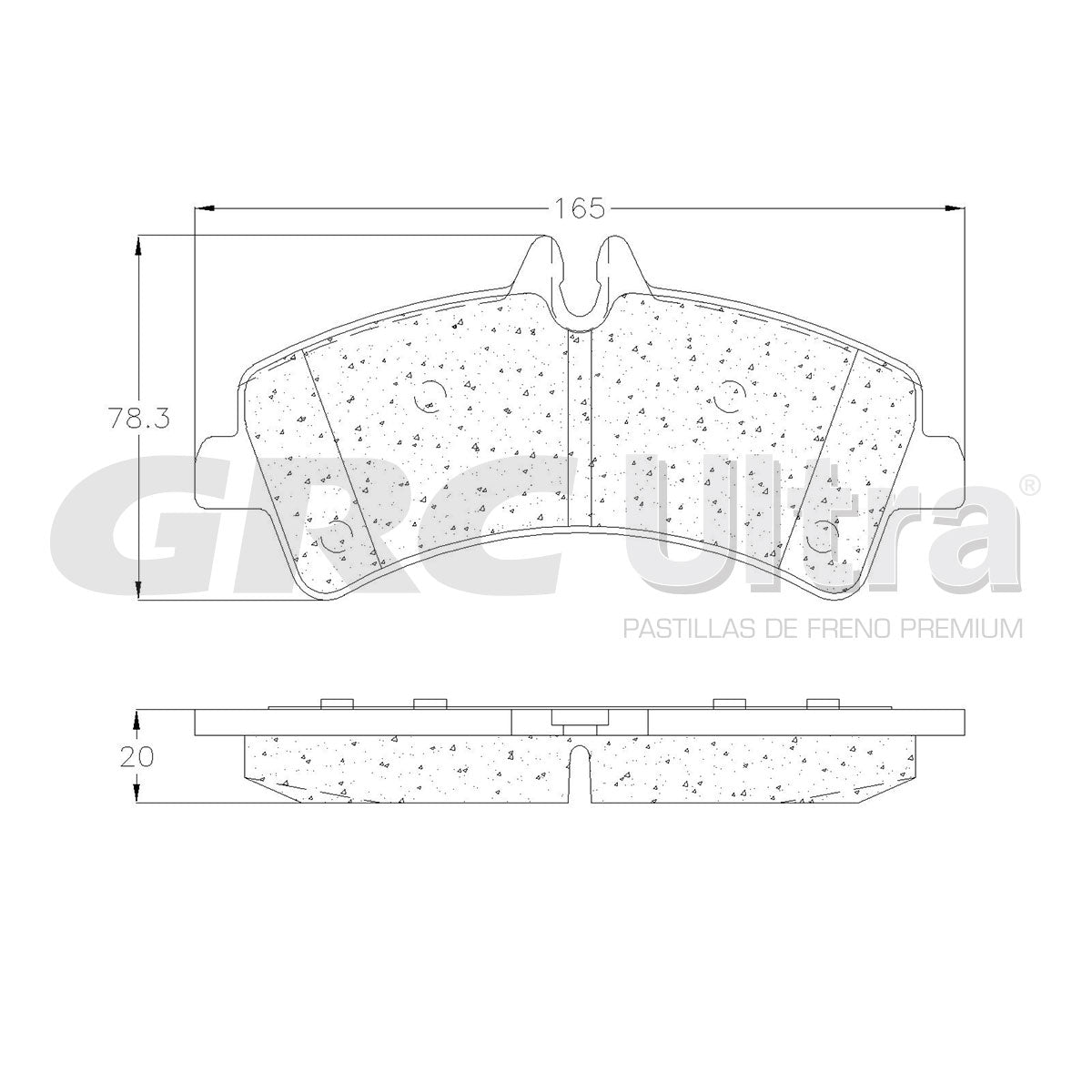 GMD1318A - BALATAS SEMIMETALICAS TRASERAS PARA MERCEDES-BENZ SPRINTER 2007-2018