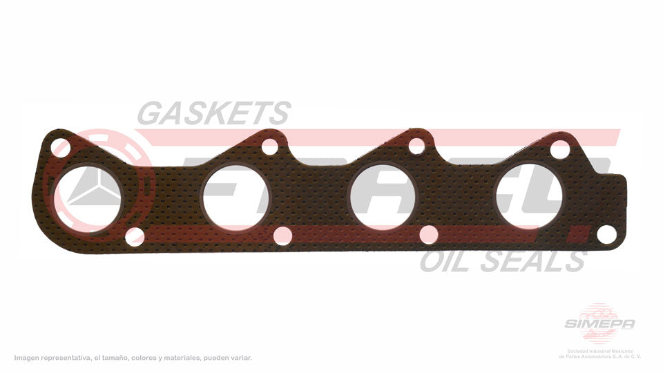 MEX-8640090-2 - EMPAQUE MULTIPLE DE ESCAPE PARA VOLKSWAGEN LUPO L4 1.6 L 8 V. SOHC EA111 BAH 2005-2009