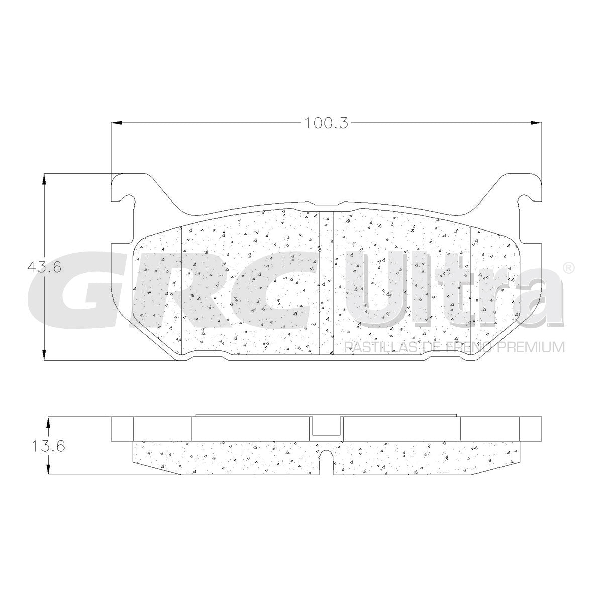 GCD584 - BALATAS CERAMICAS TRASERAS PARA FORD PROBE 1993-1997