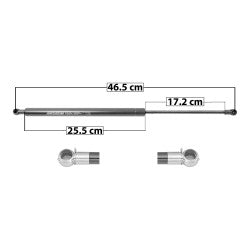 MANJ-50754 - AMORTIGUADOR 5TA PUERTA PARA HONDA CIVIC 1992-1995 DERECHA/IZQUIERDA
