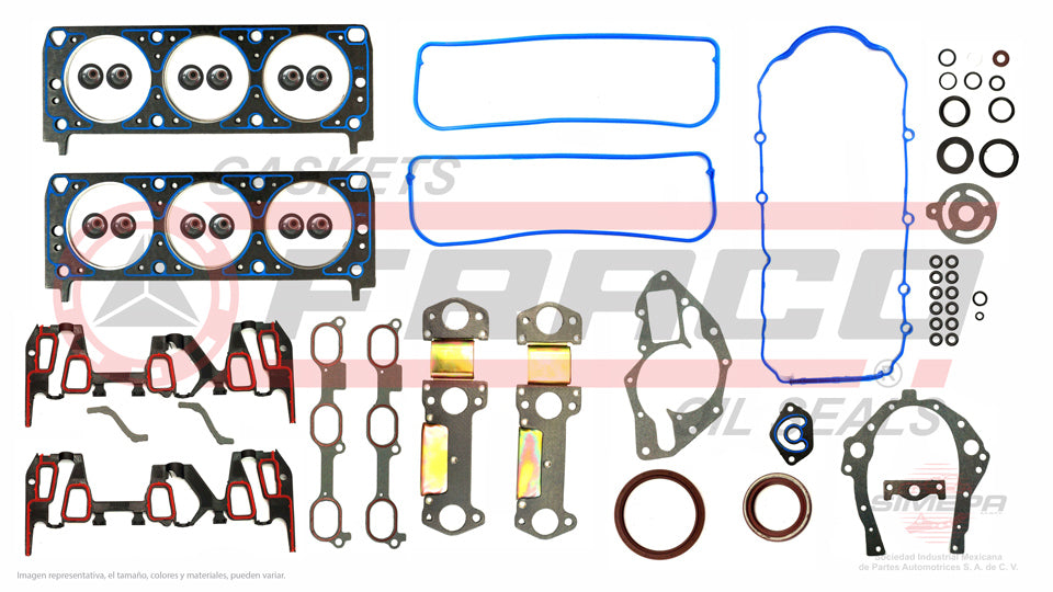 FSX-3062023 - JUEGO DE EMPAQUES PARA BUICK CENTURY V6 3.1 L. 12 V OHV VIN J 2000-2003
