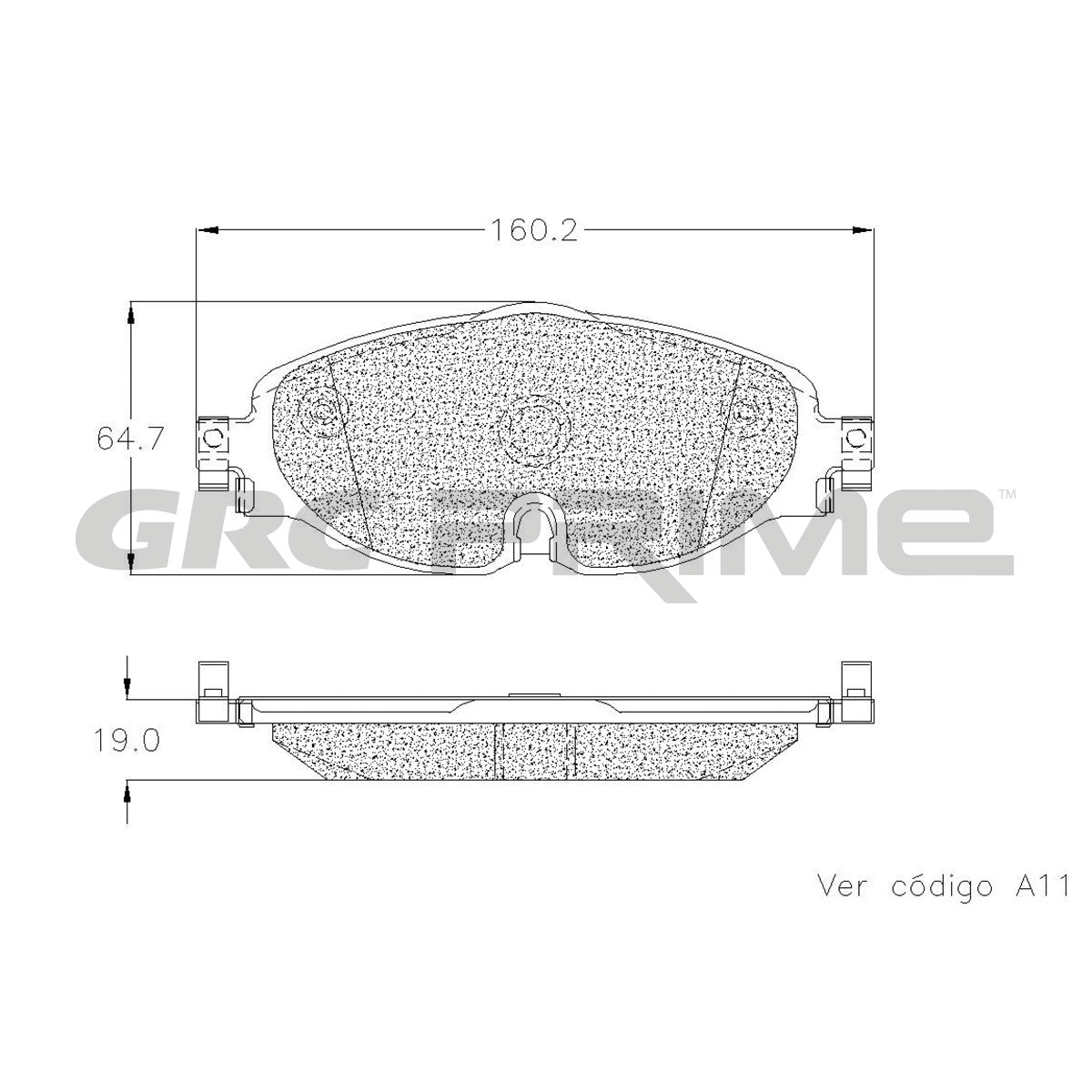 GPRD1760 - BALATAS CERAMICAS DELANTERAS PARA AUDI A1 2020-2020