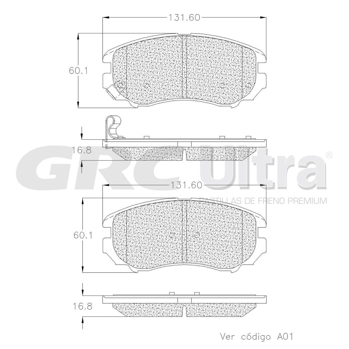 GCD924 - BALATAS CERAMICAS TRASERAS PARA CHANGAN CS35 2023-2023