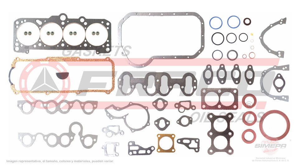 FSX-8640133 - JUEGO DE EMPAQUES PARA VOLKSWAGEN COMBI L4 1.8 L 8 V. SOHC 1993-1999
