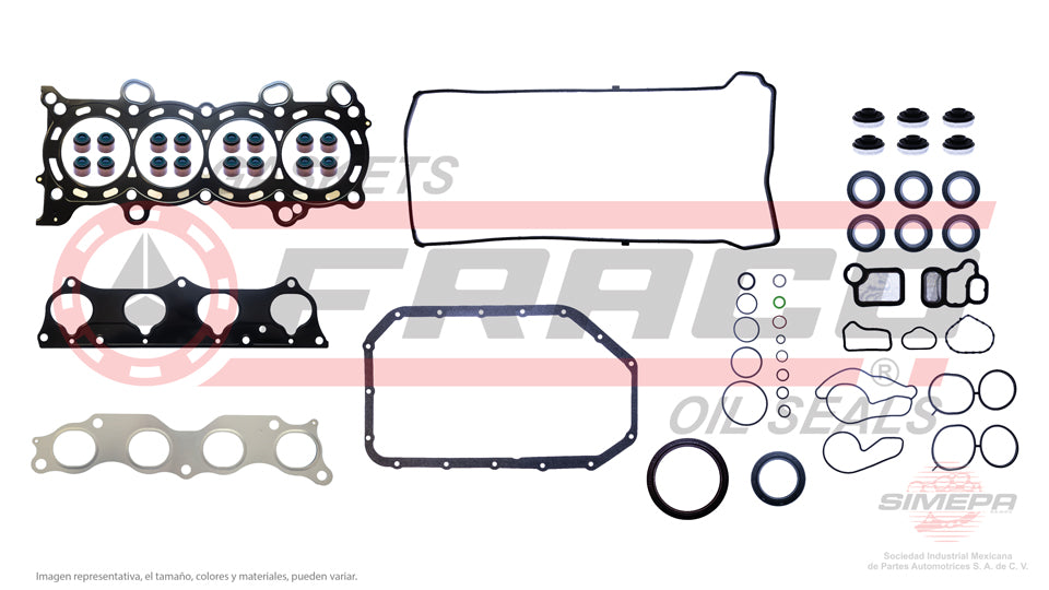 FSX-3540210 - JUEGO DE EMPAQUES PARA HONDA CR-V L4 2.4 L 16 V. DOHC K24A1 2002-2006