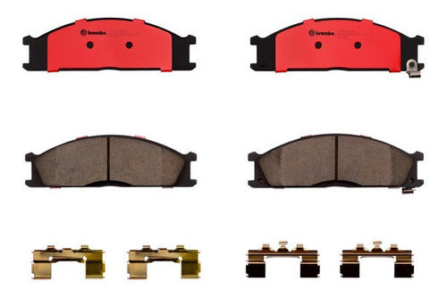 BRE-P24026N - BALATAS - NISSAN FRONTIER 2004-1998 - FRONTIER 2008-2006 - NP300 2015-2009 - PATHFINDER 1995-1987 - PICKUP 2009-1993 - URVAN 2001-2000 - BALATA DELANTERO