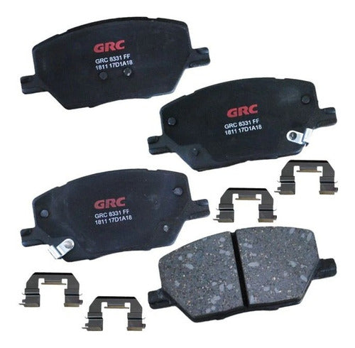 GCD1811 - BALATAS <BR> CERAMICA GRC ULTRA DELANTERA <BR> JEEP RENEGADE 16-22 <BR> FIAT 500X 16-22 <BR> COMPASS 2018