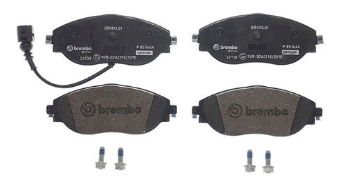 BRE-P85144X - BALATAS - AUDI A3 2016-2012 - A3 2018 - SEAT ATECA 2020 - LEON 2019-2016 - VOLKSWAGEN GTI 2013 - GTI 2021-2015 - JETTA 2023-2019 - TIGUAN 2022-2018 - BALATA DELANTERO