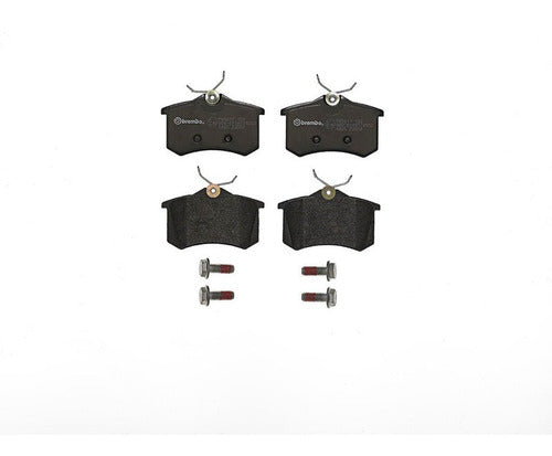 BRE-P85017 - BALATAS <BR> AUDI A4 2004-2001 <BR> A4 2009-2006 <BR> A4 QUATTRO 2006-2003 <BR> PEUGEOT 208 2019-2014 <BR> BALATA TRASERO