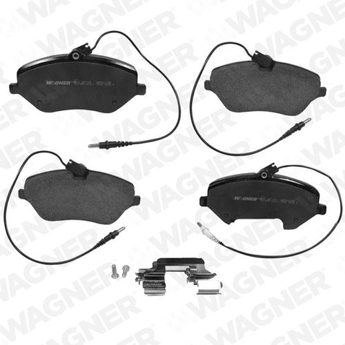 WX-1245 - BALATAS - JUEGO DE BALATAS DE DISCO (DELANTERO) - SEMI-METALICA-<STRONG>PEUGEOT</STRONG> - 407 2006-2008 -- <SPAN STYLE = COLOR: #AE161A;><B><U> ESPCIFICACIONES: </U></B></SPAN>- INCLUYE HERRAJES: SI