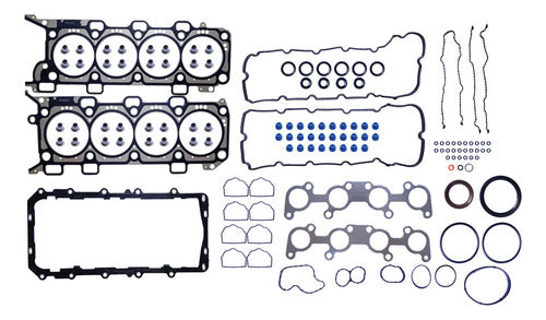FSX-2682087 - JUEGO DE EMPAQUES - FORD V8 32V DOHC F-150 LOBO MUSTANG 15-17 COYOTE T50SDEM - CABEZAS EN MLS ADMISIÓN Y PUNTERÍA EN SILICÓN JUNTA DE CÁRTER EN TERMOPLÁSTICO.