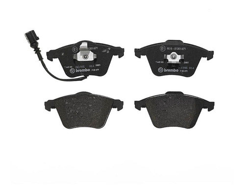 BRE-P85079 - BALATAS <BR> AUDI A3 2013-2004 <BR> SEAT LEON 2012-2007 <BR> VOLKSWAGEN PASSAT 2010-2006 <BR> PASSAT CC 2012-2010 <BR> BALATA DELANTERO