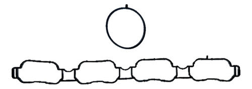 MIX-3640102 - EMPAQUE MULTIPLE DE ADMISION - HYUNDAI - KIA - L4 - 16V - DOHC - SANTA FE 17/20 - SONATA 15/19 - TUCSON 18/21 - SPORTAGE 17/22 - OPTIMA - SORENTO 16/20 - G4KJ. SILICÓN - 2 PZAS.