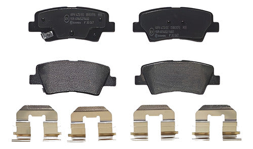 BRE-P30067 - BALATAS - DODGE ATTITUDE 2014-2012 - HYUNDAI ELANTRA 2016-2011 - TUCSON 2019-2016 - KIA FORTE 2020-2016 - RIO 2017-2016 - SOUL 2016 - SPORTAGE 2020-2017 - BALATA TRASERO