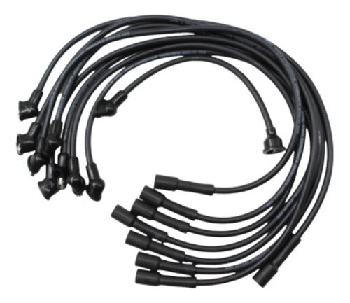 C-EF302 - CABLE DE BUJIA <BR> EPDM KEVLAR DIAMETRO 8 MM (CAJA TAPA NEGRA) <BR> AUTOS Y PICK UPS V8 260 289 302 335 351 ENC. CONV. EPDM