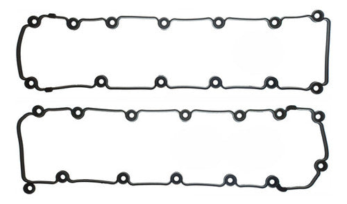 VSX-2682079-1 - EMPAQUE DE TAPA PUNTERIAS - FORD - V8 - 16V - SOHC - E-150 - E-250 04/14 - E-350 - E-450 04/15 - EXPEDITION - F-250 - F-350 SUPER DUTY 2004 - TRITON - JUNTAS LARGAS 2 PIEZAS EN SILICÓN.