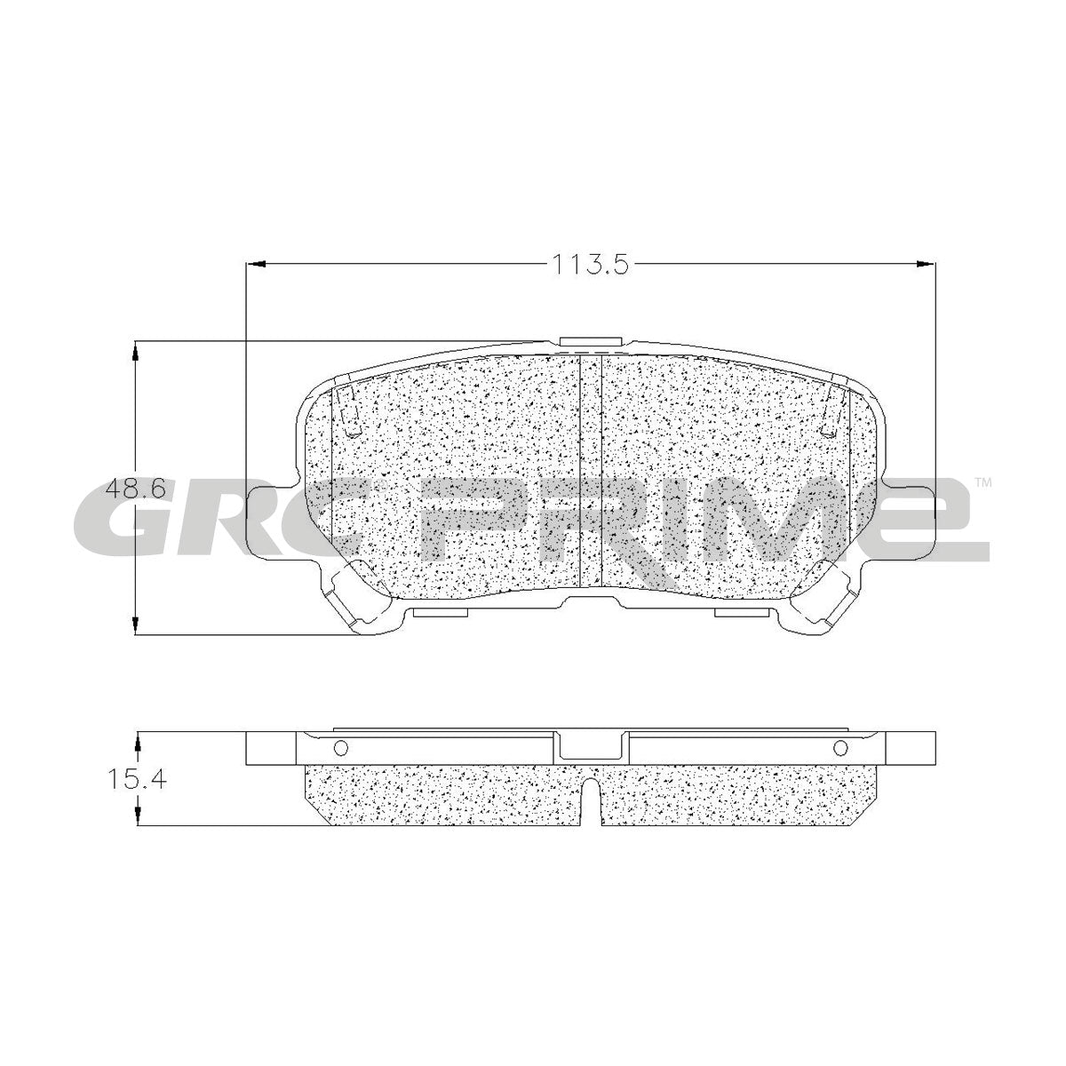 GPRD1281 - BALATAS CERAMICAS TRASERAS PARA ACURA MDX 3.7L 2007-2009