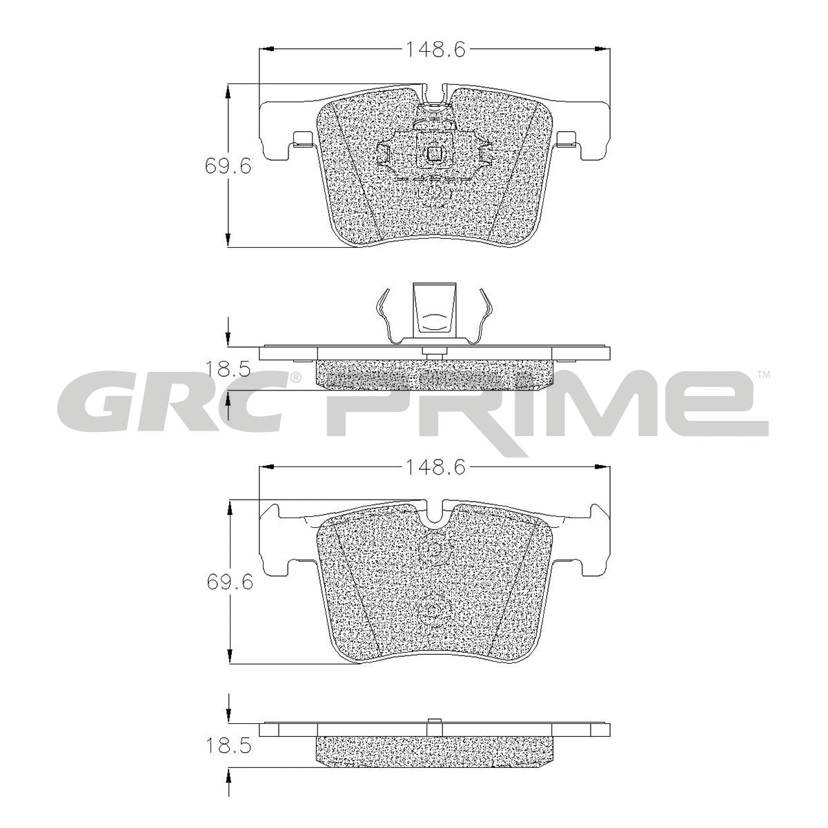 GPRD1561 - BALATAS SEMIMETALICAS DELANTERAS PARA BMW 120I BASE 2012-2017
