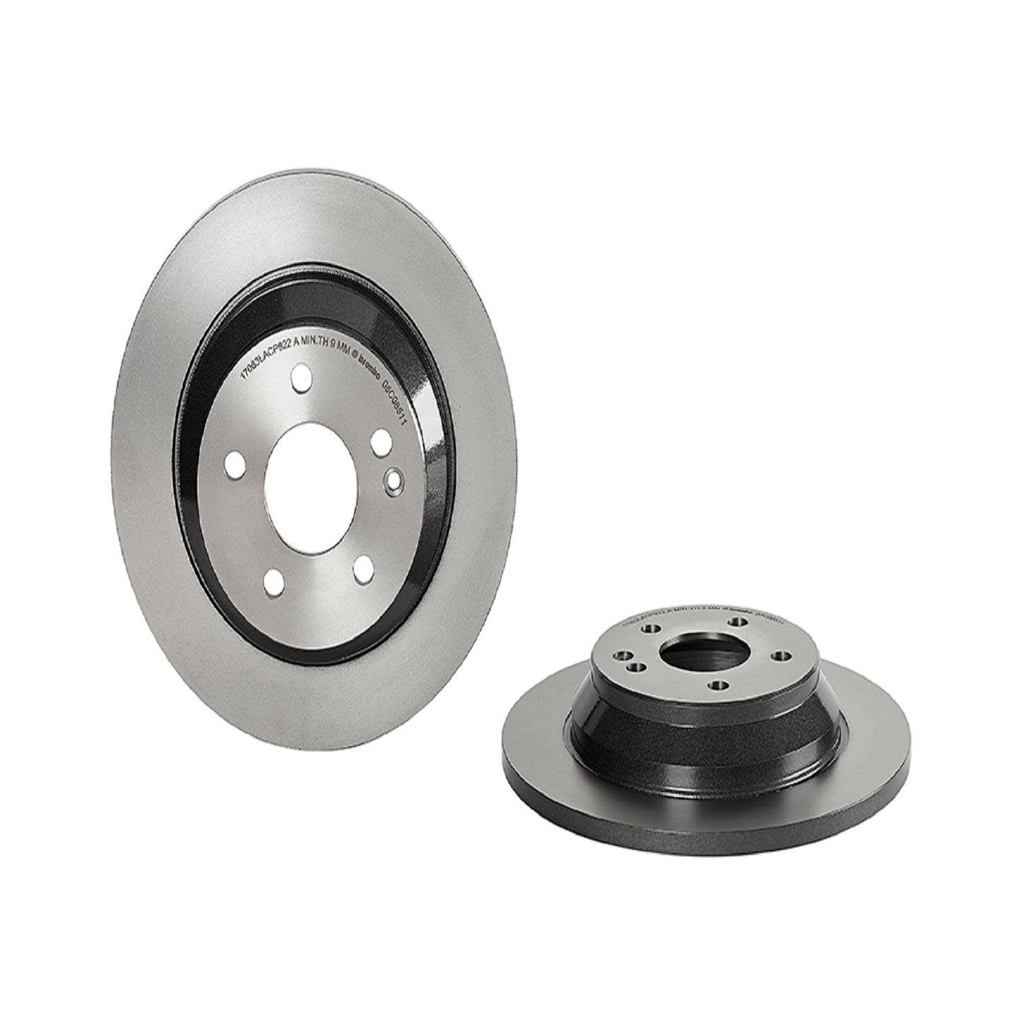 BRE-08.C065.11 - PAR DE DISCOS DE FRENO TRASEROS PARA MERCEDES-BENZ V220D AVANTGARDE 2016-2019