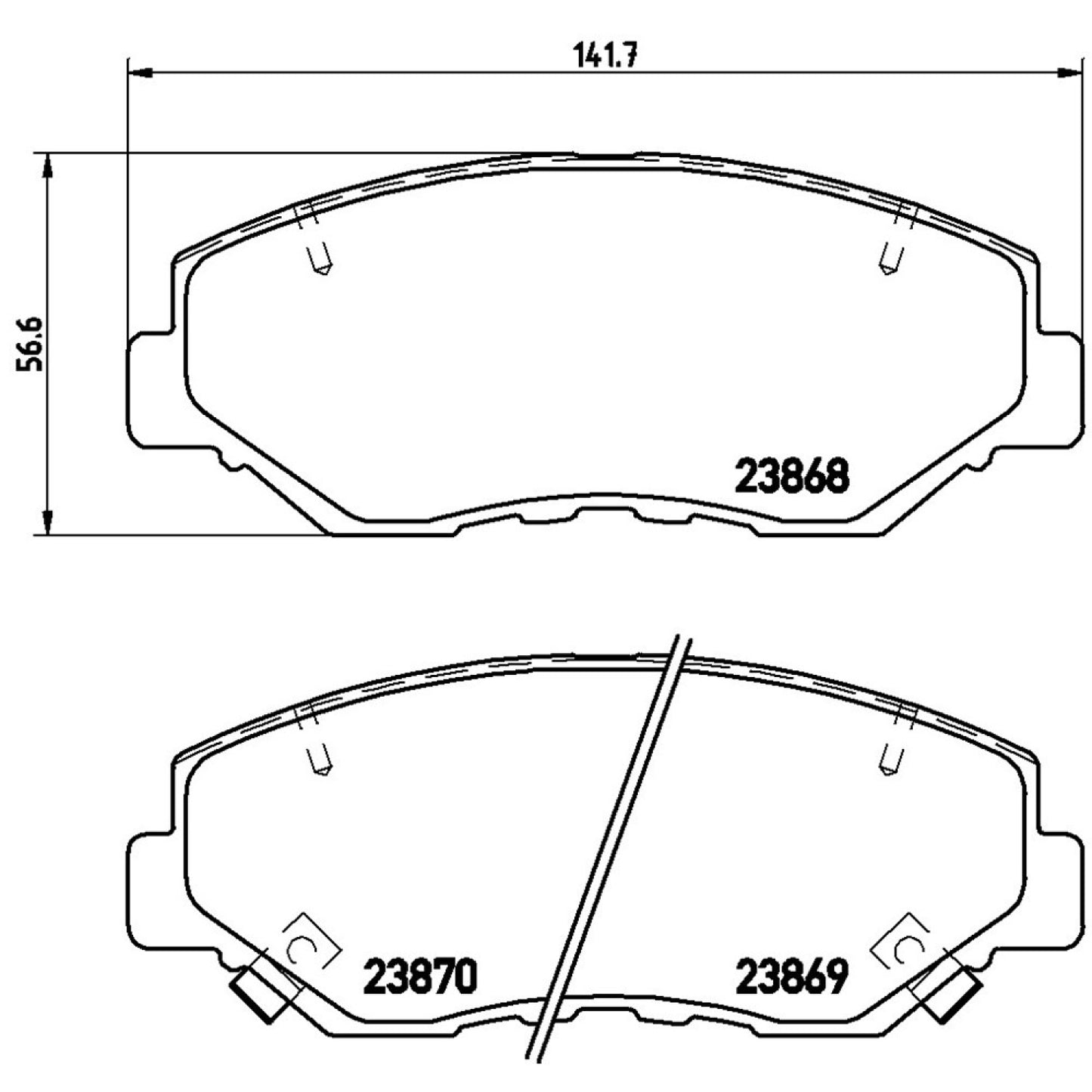 BRE-P28035 - BALATAS DELANTERAS PARA HONDA ACCORD DX 2004-2004