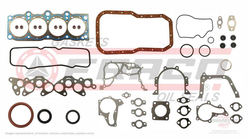 FSX-8040270 - JUEGO DE EMPAQUES PARA TOYOTA CAMRY L4 2.0 L 8 V. SOHC 2SELC 1983-1986