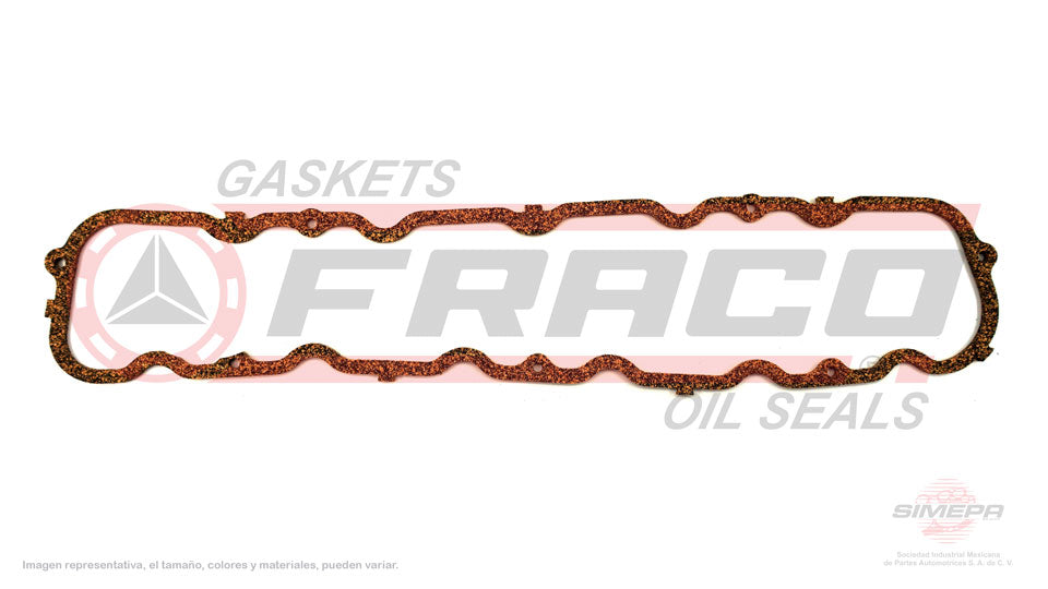 VSX-2660020 - EMPAQUE DE TAPA PUNTERIAS PARA FORD BRONCO L6 2.8 L 12 V. OHV 1966-1972