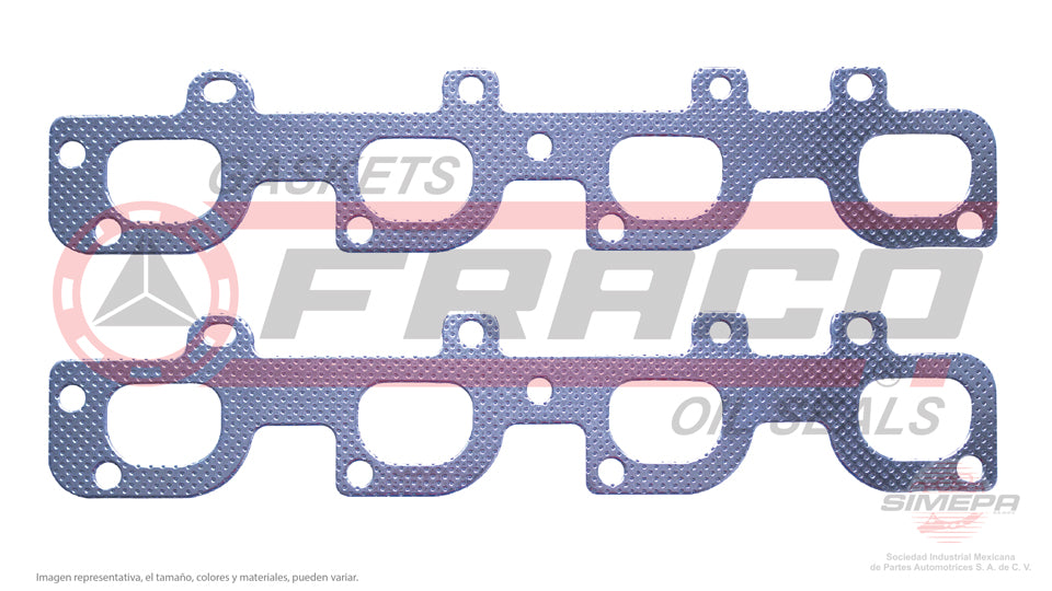 MEX-1182126 - EMPAQUE MULTIPLE DE ESCAPE PARA CHRYSLER 300 V8 6.1 L 16 V HEMI 2005-2010