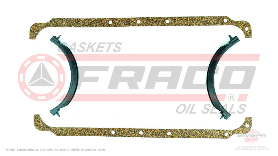 OSX-1182070 - EMPAQUE DE CARTER PARA CHRYSLER CORDOBA V8 5.2 L 16 V. 318 CID 1975-1983