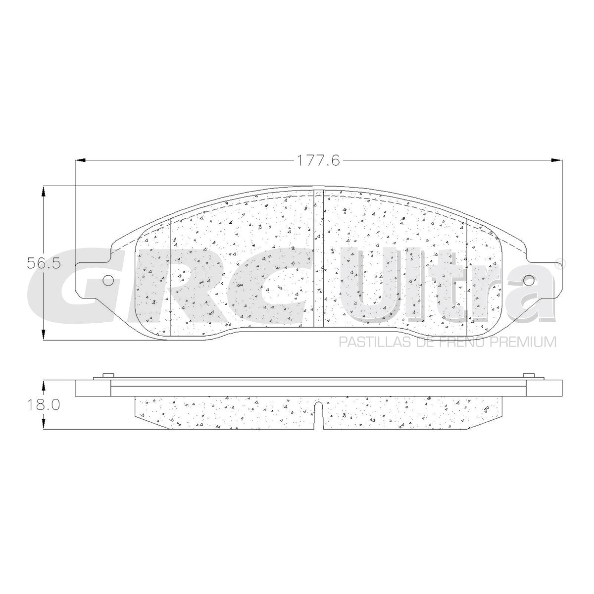 GCD1022 - BALATAS CERAMICAS DELANTERAS PARA FORD FREESTAR 3.9L 2004-2007
