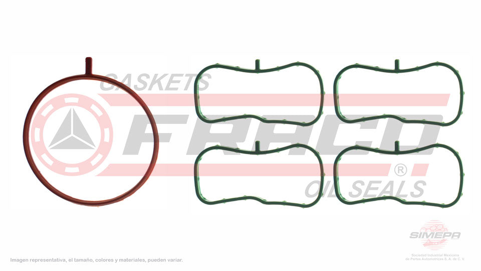 MIX-5340205 - EMPAQUE MULTIPLE DE ADMISION PARA MAZDA 3 L4 2.0 L SKYACTIV 16 V. DOHC PEY6/Y7 2012-2013