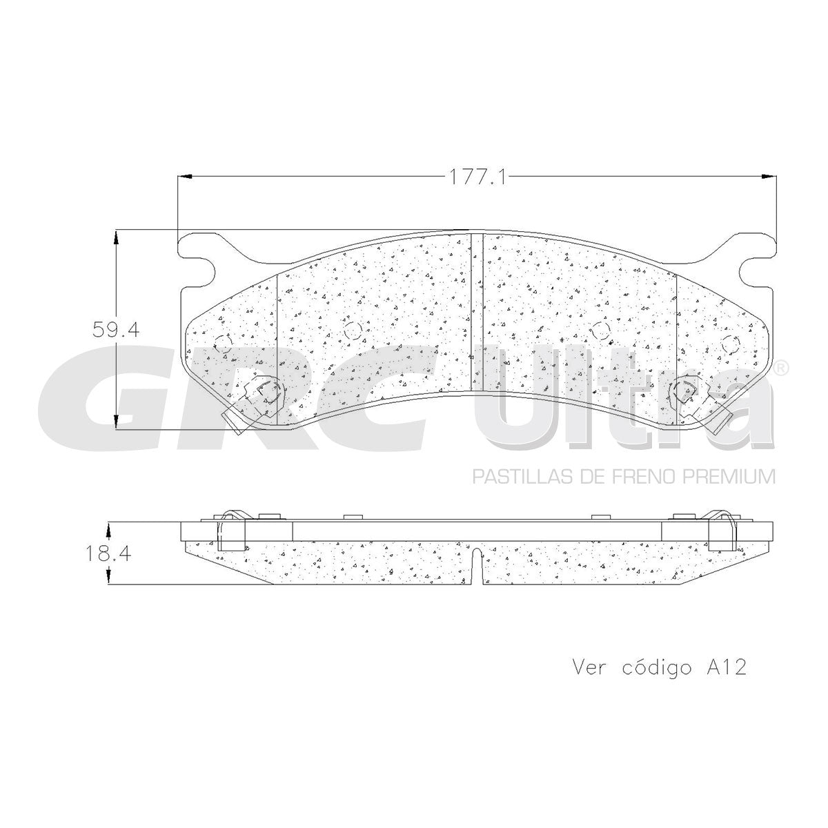GMD785 - BALATAS SEMIMETALICAS DELANTERAS PARA CADILLAC ESCALADE 5.3L 2003-2005