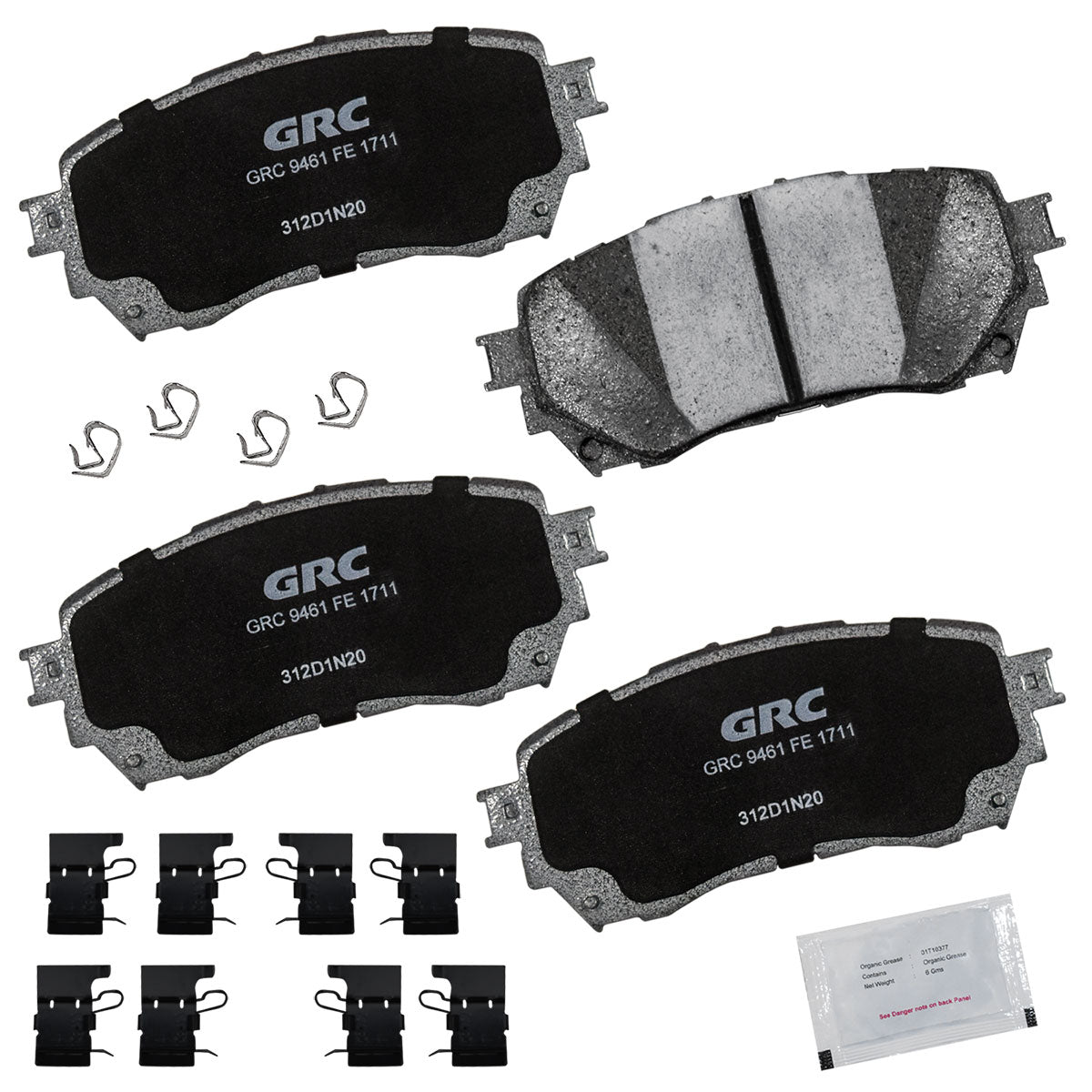 GPRD1711 - BALATAS SEMIMETALICAS DELANTERAS PARA MAZDA 6 2014-2021