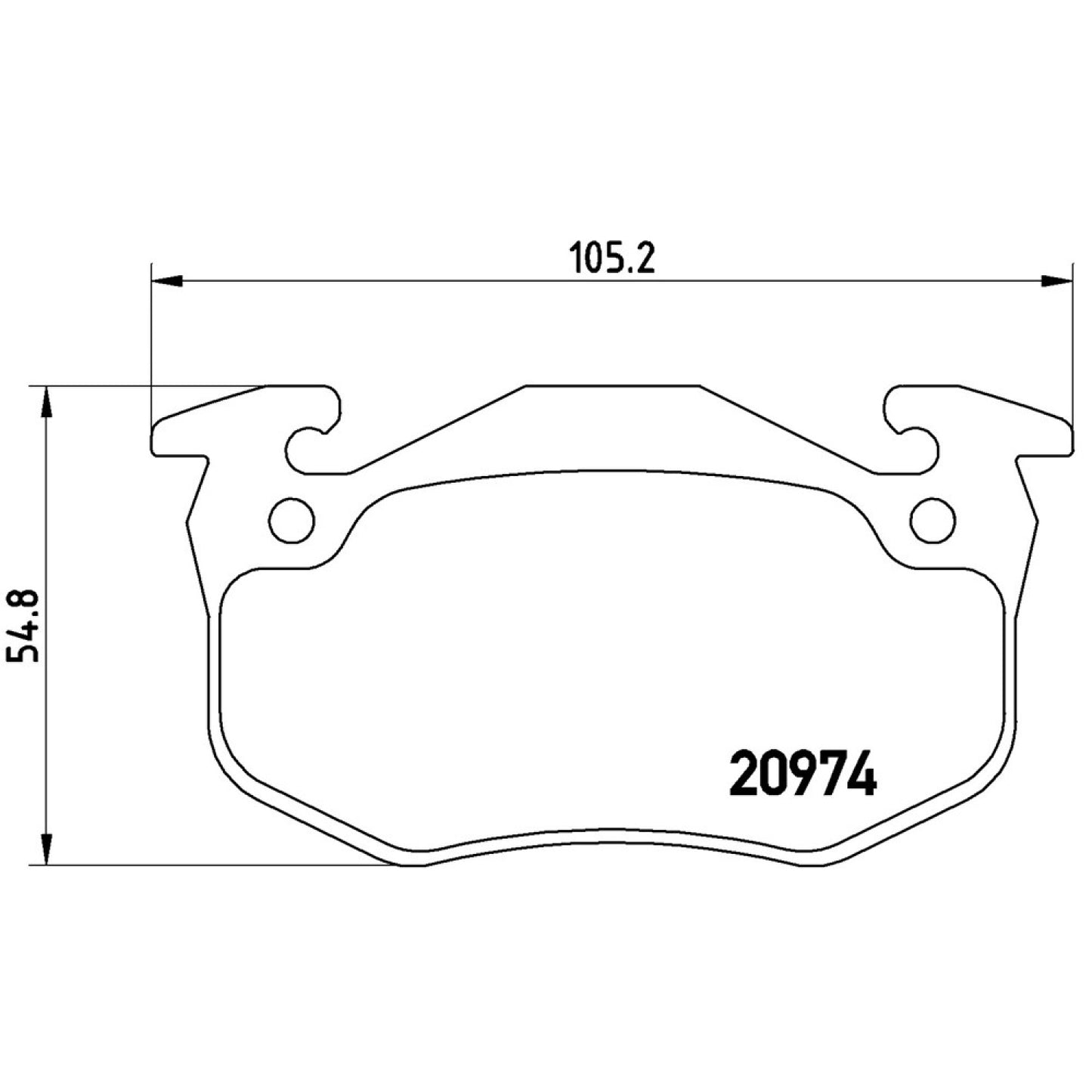 BRE-P61032 - BALATAS TRASERAS PARA PEUGEOT 206 BASE 2007-2007