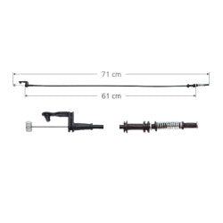 MANJ-96492 - CHICOTE CERRADURA PARA FORD FIESTA 1997-2002 DERECHA/IZQUIERDA DELANTERA