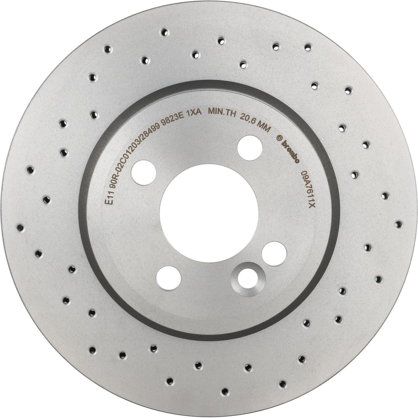 BRE-09.A761.1X - PAR DE DISCOS DE FRENO DELANTEROS PARA MINI COOPER ALL BLACK 2012-2012