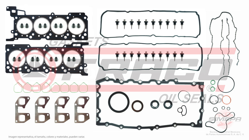 FSX-2682183NR - JUEGO DE EMPAQUES PARA FORD F-150 6.2 L SOHC V8 16 V. SOHC ROMEO RAPTOR 2011-2013
