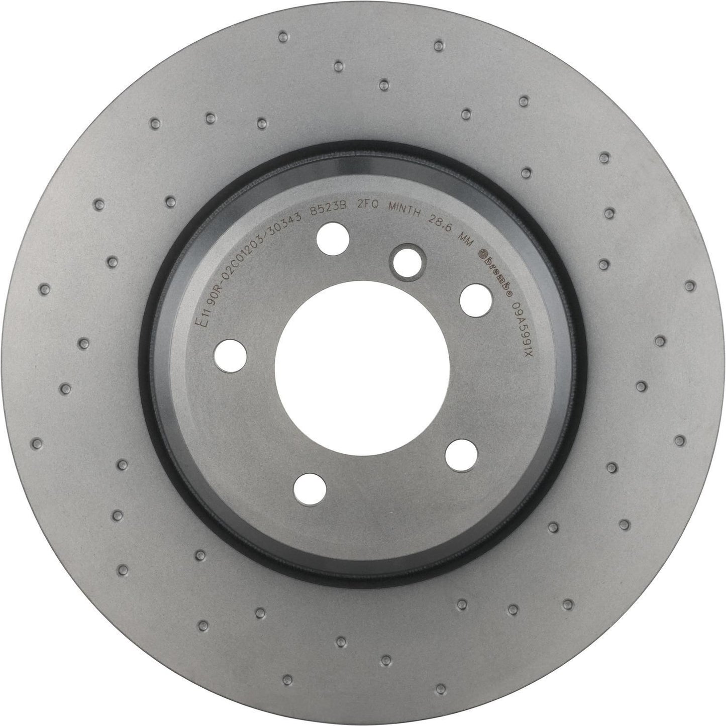 BRE-09.A599.1X - PAR DE DISCOS DE FRENO DELANTEROS PARA BMW 335I BASE 2007-2010