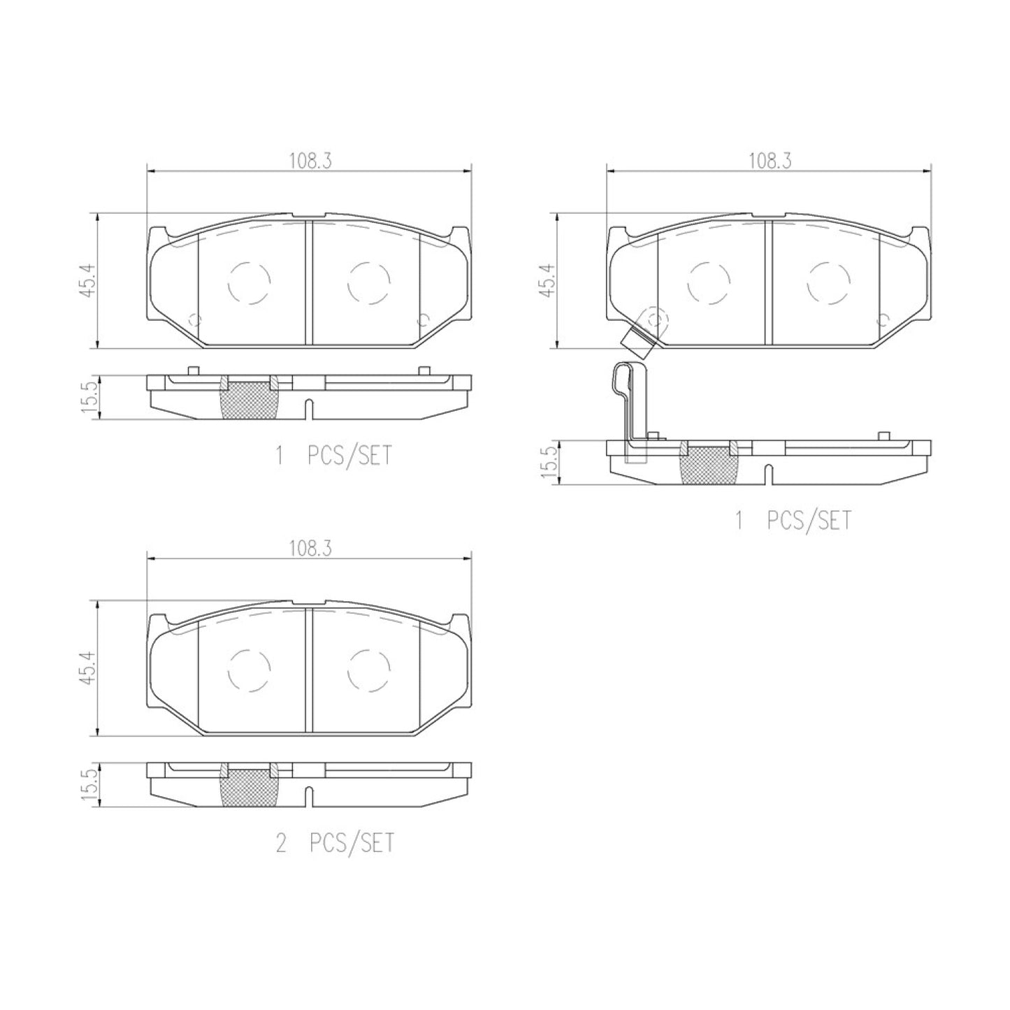 BRE-P79023N - BALATAS DELANTERAS PARA SUZUKI CIAZ GLS 2016-2018
