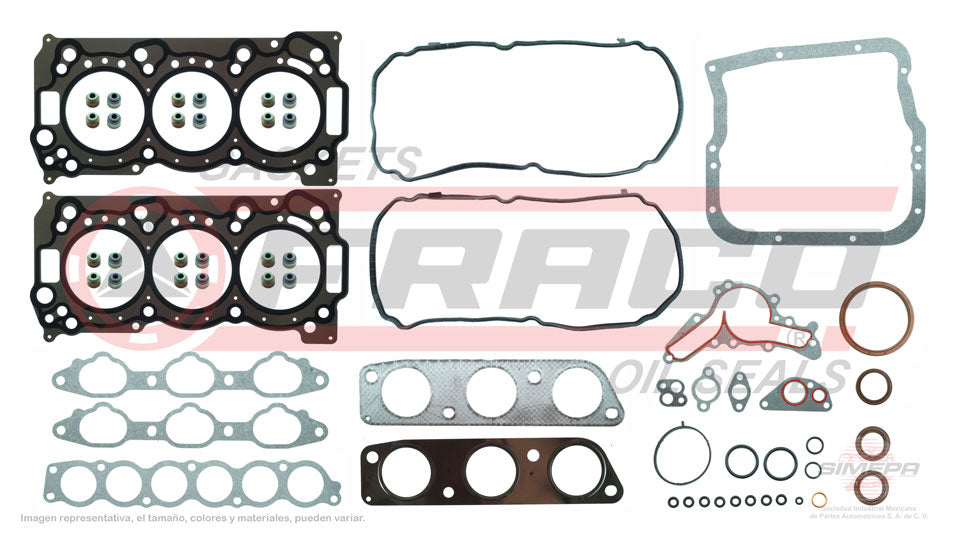 FSX-5562011 - JUEGO DE EMPAQUES PARA MITSUBISHI OUTLANDER V6 3.0 L 24 V. SOHC 6B31 2007-2012