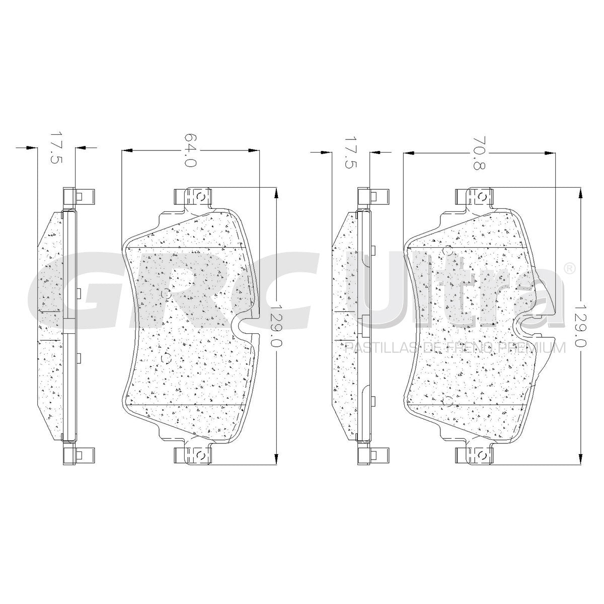 GCD1801 - BALATAS CERAMICAS DELANTERAS PARA MINI COOPER S 2.0L 2014-2015