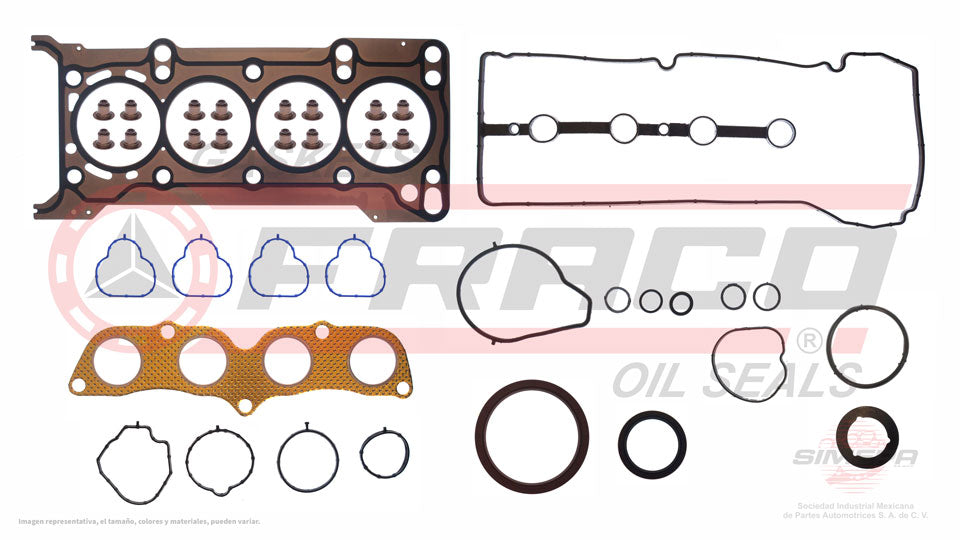 FSX-5340147 - JUEGO DE EMPAQUES PARA MAZDA 2 1.5 L L4 16 V DOHC MZR ZY-VE 2011-2015