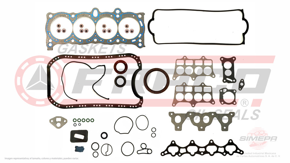 FSX-3540140 - JUEGO DE EMPAQUES PARA HONDA ACCORD L4 2.0 L 12 V. SOHC BS BT 1986-1989