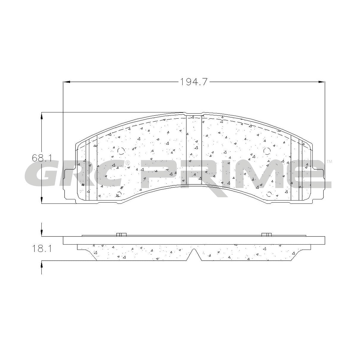 GPRD2087SD - BALATAS SEMIMETALICAS DELANTERAS PARA FORD EXPEDITION 2021-2021