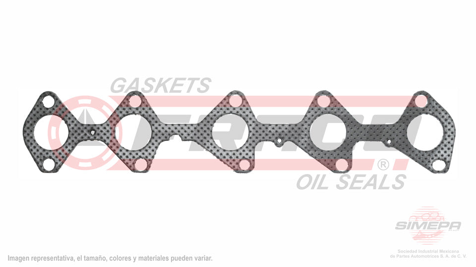 MEX-6240080-1 - EMPAQUE MULTIPLE DE ESCAPE PARA PEUGEOT PARTNER 1.6 L DIESEL L4 8 V SOHC DV6DTED 2013-2021