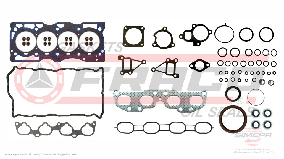 FSX-5840295SB - JUEGO DE EMPAQUES PARA NISSAN ALTIMA L4 2.5 L 16 V. DOHC QR25DE 2007-2012