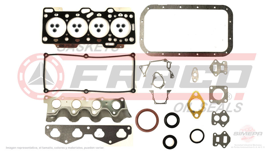 FSX-3640011 - JUEGO DE EMPAQUES PARA DODGE ATOS L4 1.1 L 12 V. SOHC G4HD 2006-2012