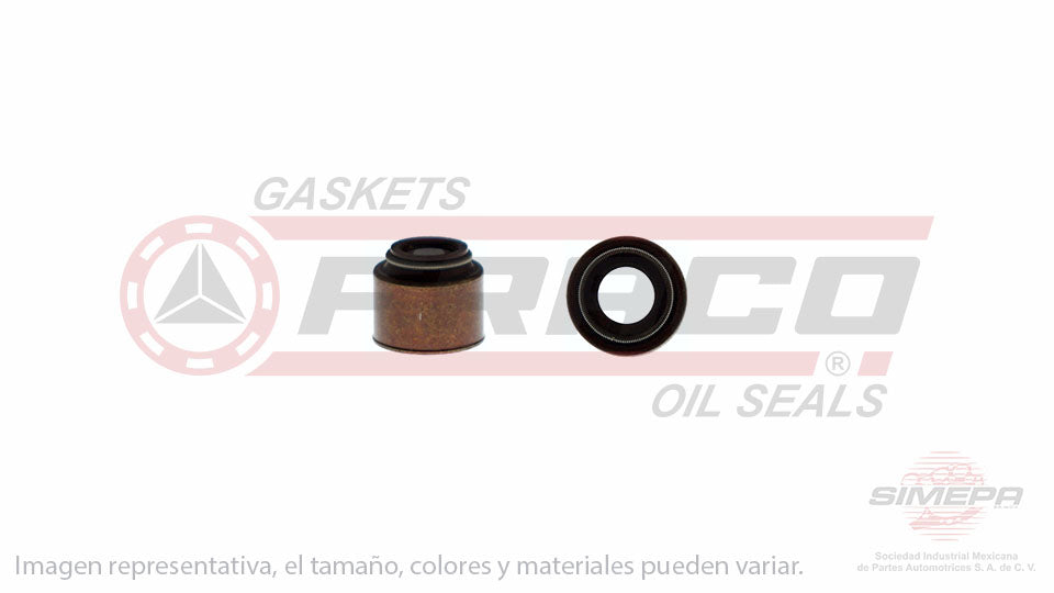 S-6101-V - (50 PIEZAS) SELLO DE VALVULA (RETEN) PARA MAZDA GLC L4 1.5 L 8 V. SOHC E3 E5 1981-1985