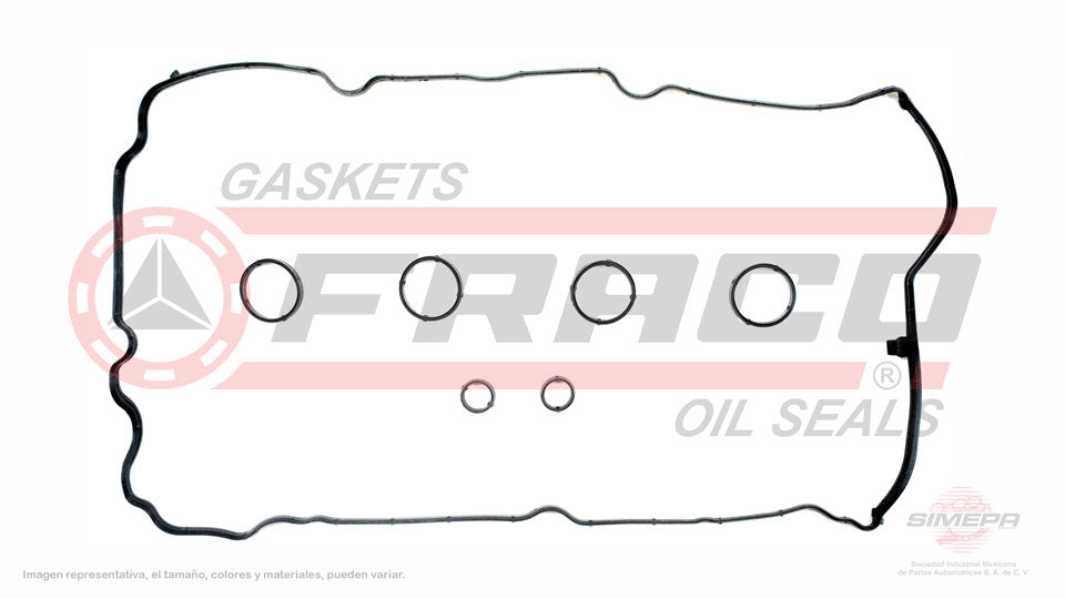 VSX-0840002 - EMPAQUE DE TAPA PUNTERIAS PARA MINI COOPER L4 1.6 L DOHC NO TURBO 16 V. N12B16A N16B16A DOHC NO TURBO 2007-2015
