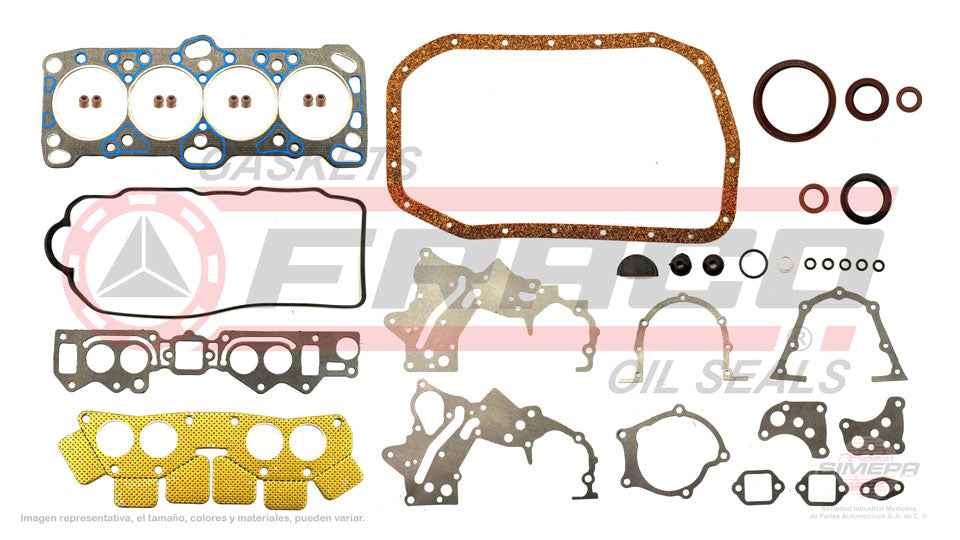 FSX-5540281 - JUEGO DE EMPAQUES PARA DODGE 2000 GTX L4 2.0 L SOHC 8 V. SOHC G63B 1989-1990