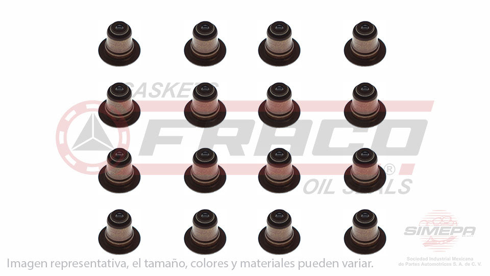 SS-2435-V-16 - SELLOS DE VALVULA POR JUEGOS PARA DODGE AVENGER L4 2.0 L 16 V. DOHC ECN GEMA 2008-2011